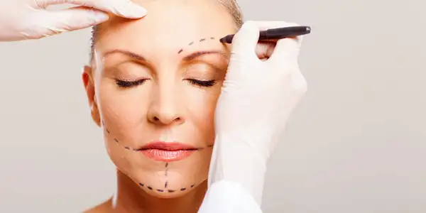 Facial cosmetic surgery procedures